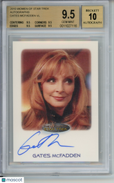 2010 Women of Star Trek Autograph Gates McFadden Very Limited Auto BGS 9.5/10